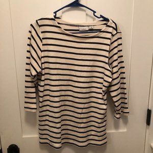 LL Bean Striped Boatneck